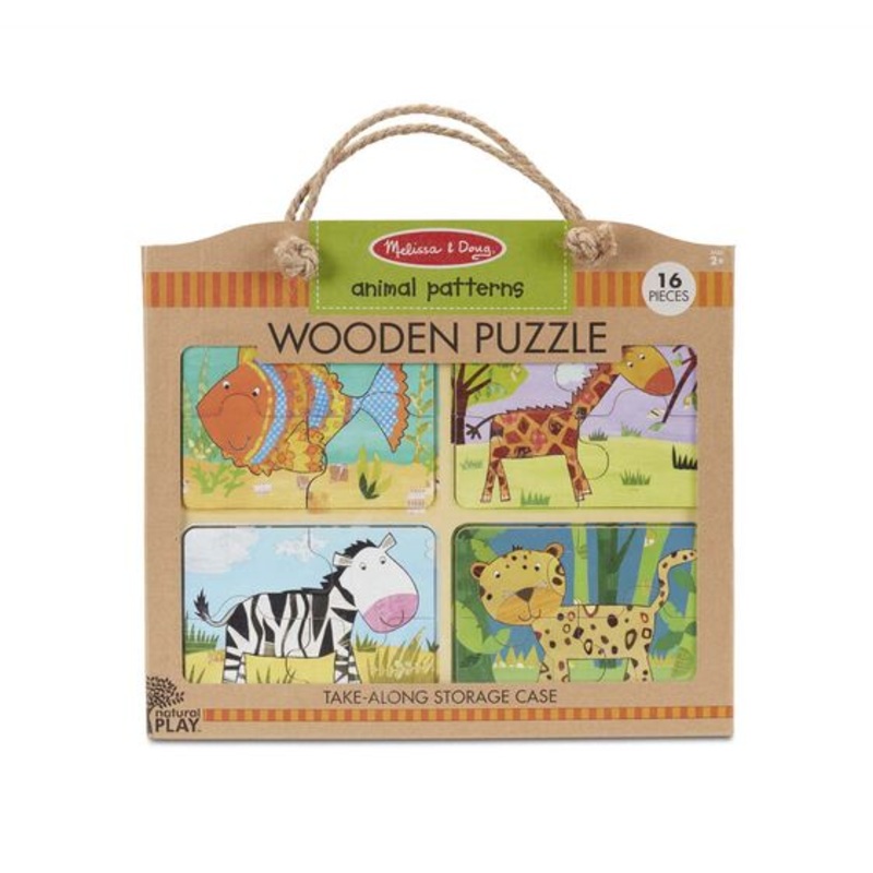 Natural Play Wooden Puzzle:  Animal Patterns