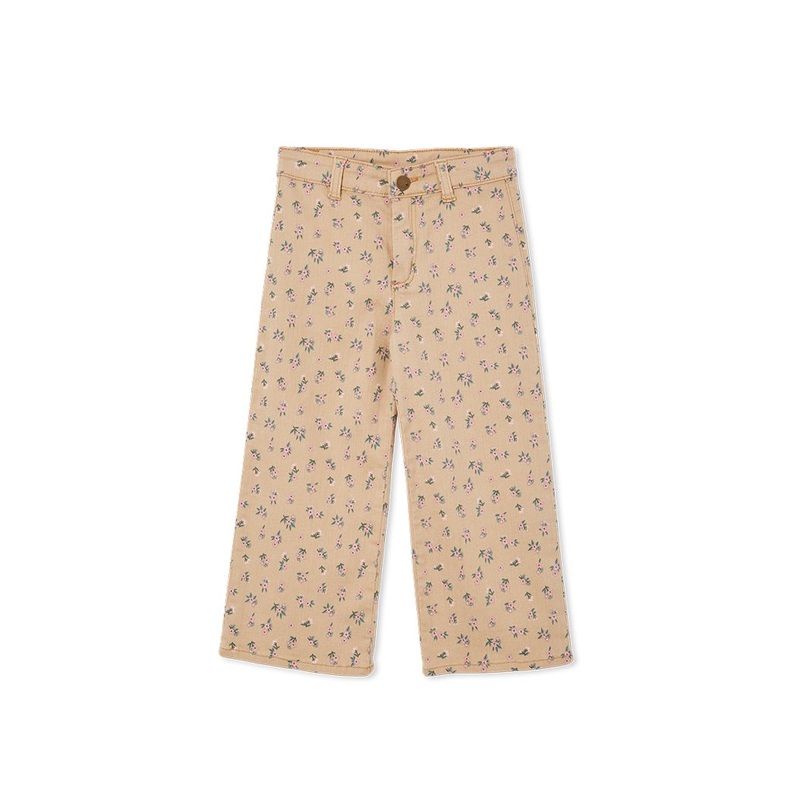 Floral Denim Crop Jean