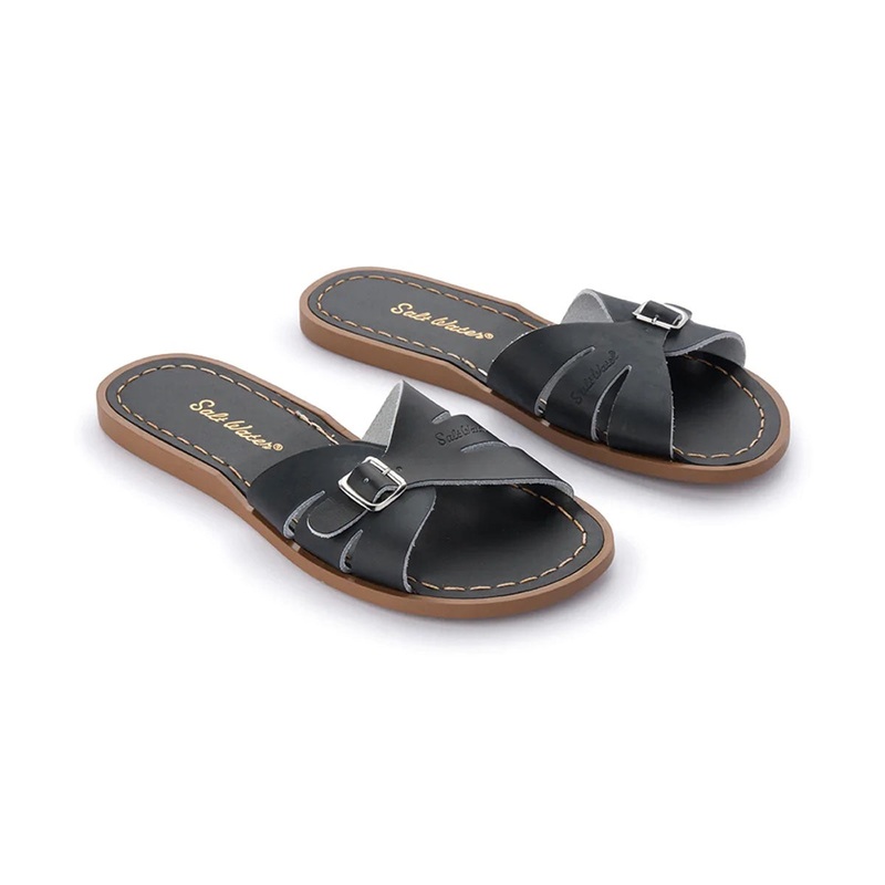Salt Water – Classic Slide – Adult – Black