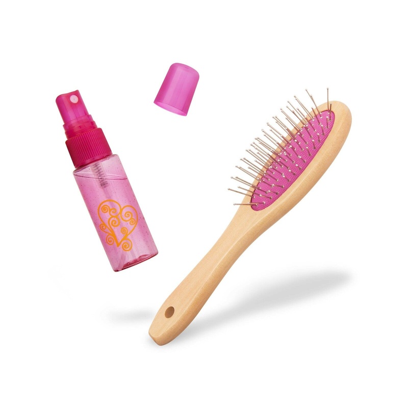 HAIR BRUSH AND SPRAY BOTTLE SET