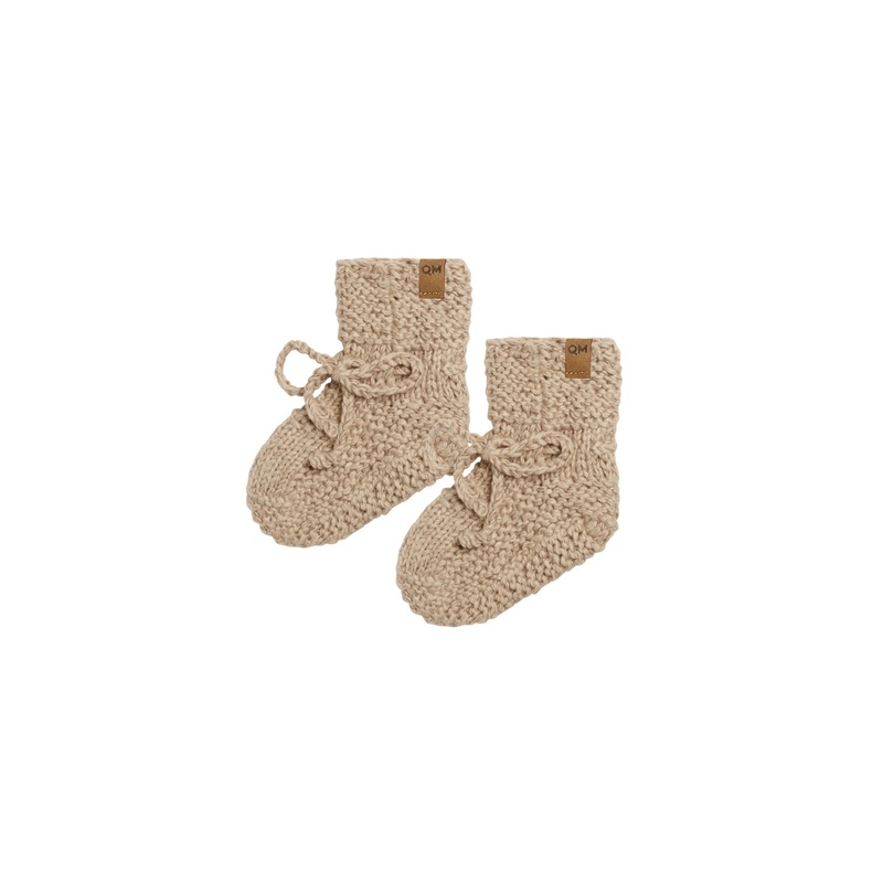 Knit Booties || Latte Speckled