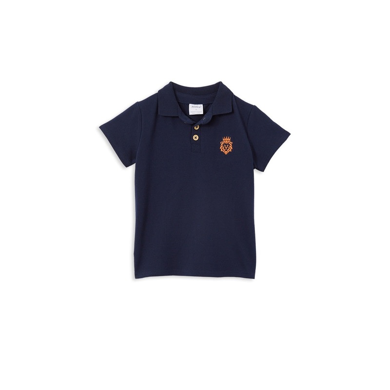 BABY INDIGO LION POLO