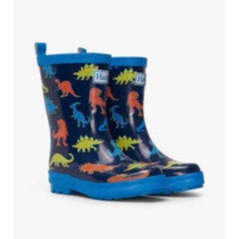 Linework Dinos Shiny Rain Boots