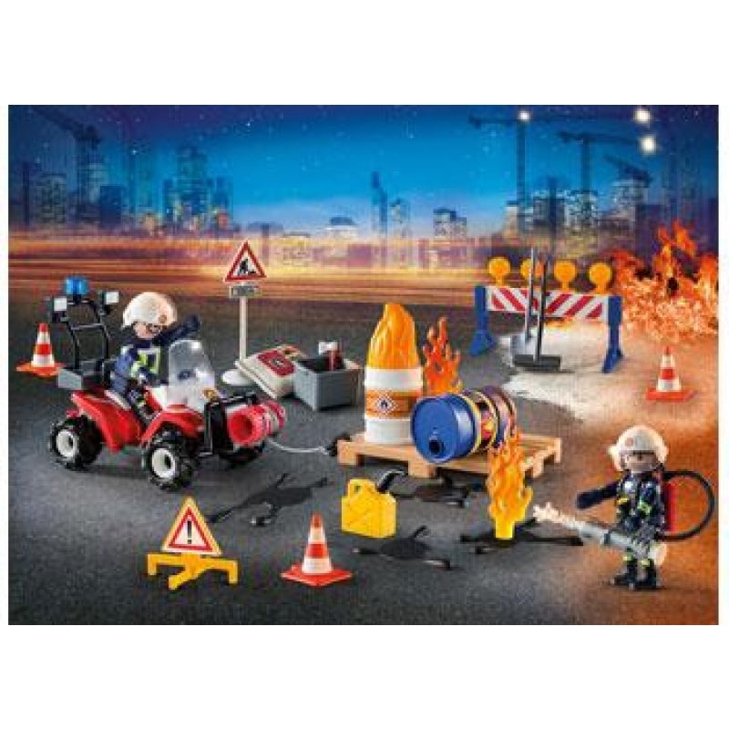 Playmobil – Advent Calendar – Construction Site Fire Rescue