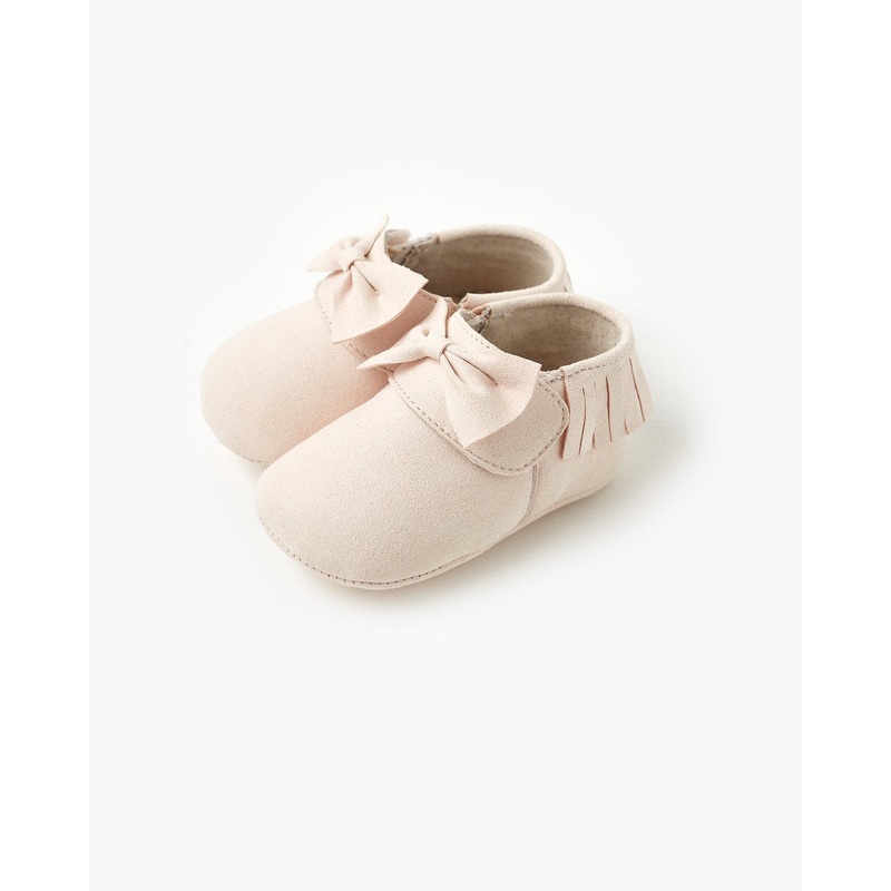 Remi Bow Bootie – Pale Pink