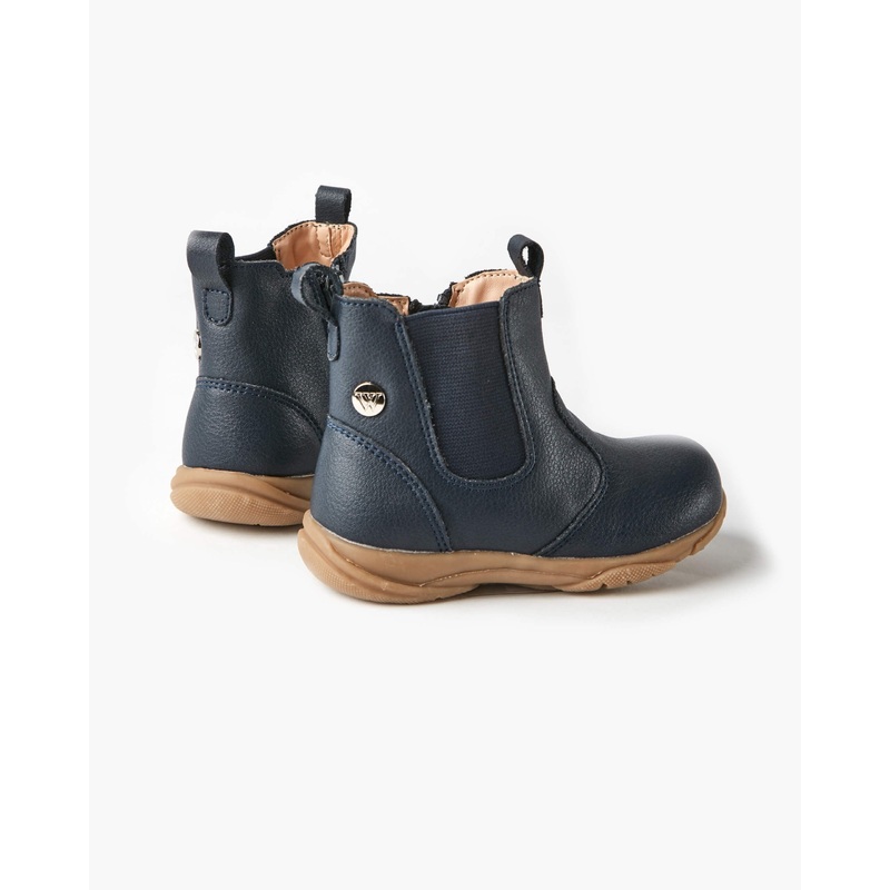 Rodeo Leather Boot Navy