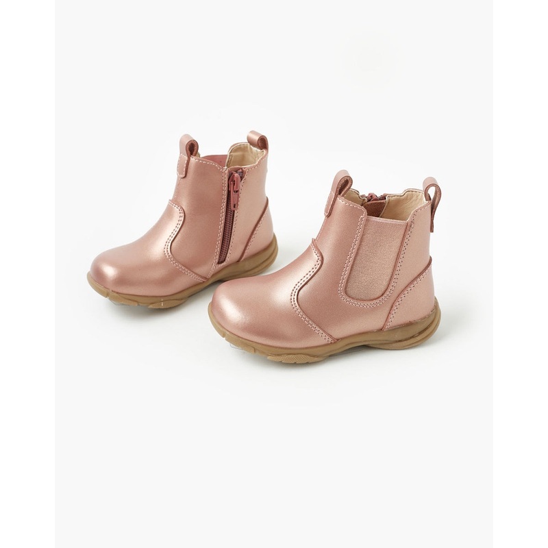 Rodeo Leather Boot – Rose Gold