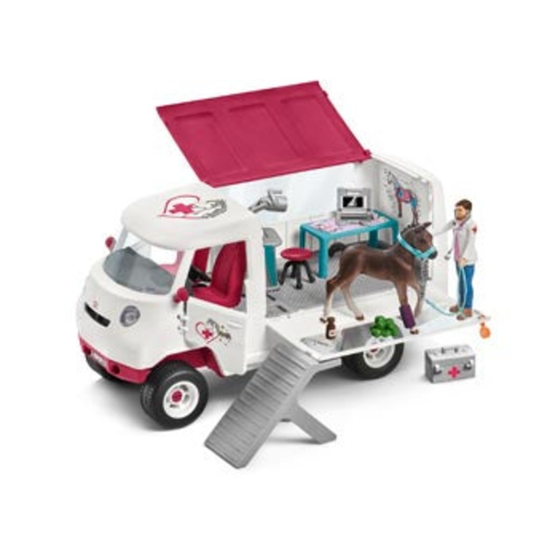 Schleich – 42370 Mobile Vet with Hanoverian Foal
