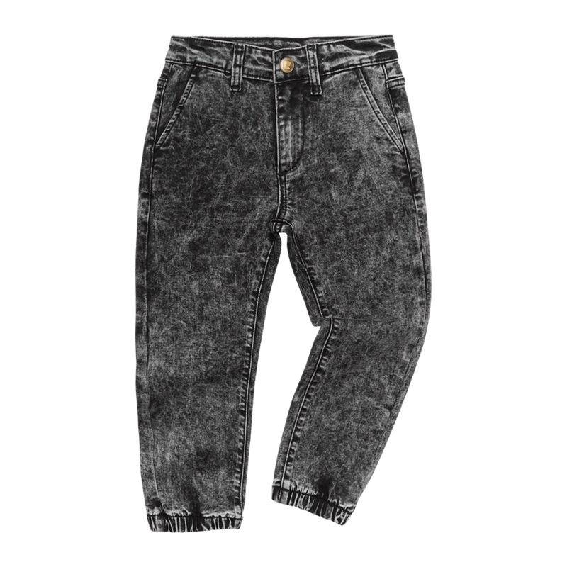 BLACK ACID WASH DENIM – JEANS