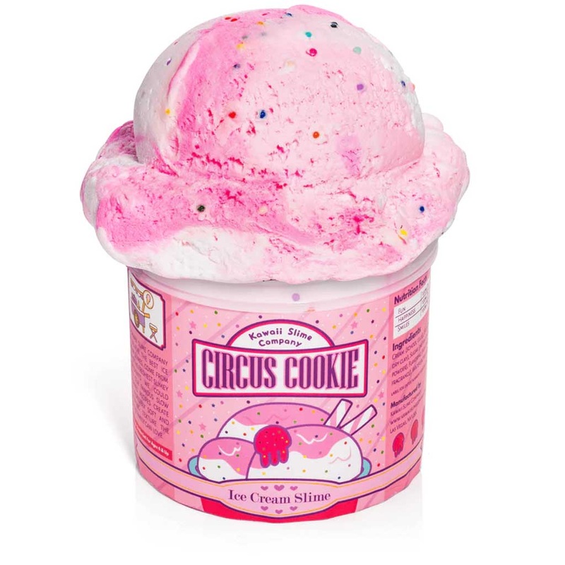 Kawaii Circus Cookie Scented Ice Cream Pint Slime