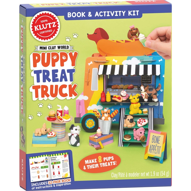 Klutz Mini Clay World Puppy Treat Truck Art Kit
