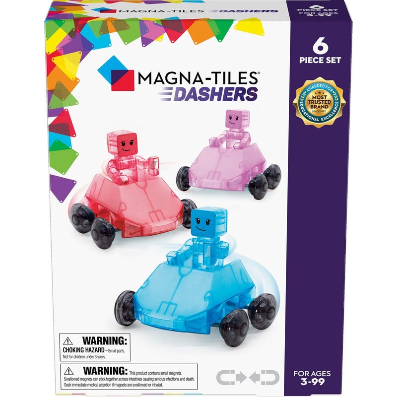 Magna Tiles Dashers 6 Piece Set – Magnetic Building Toys