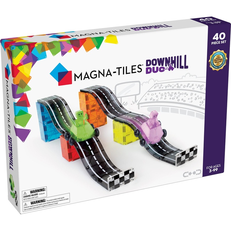 Magna Tiles Downhill Duo 40 Piece Set – Magnetic Building Toys