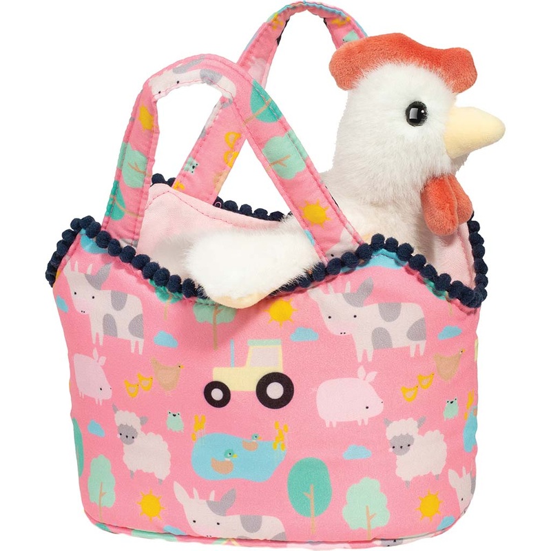 Farm Friends Sassy Sak w/ White Hen 7
