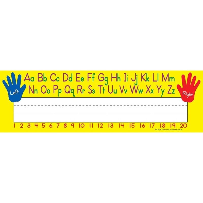 Left/Right Alphabet Flat Name Plates
