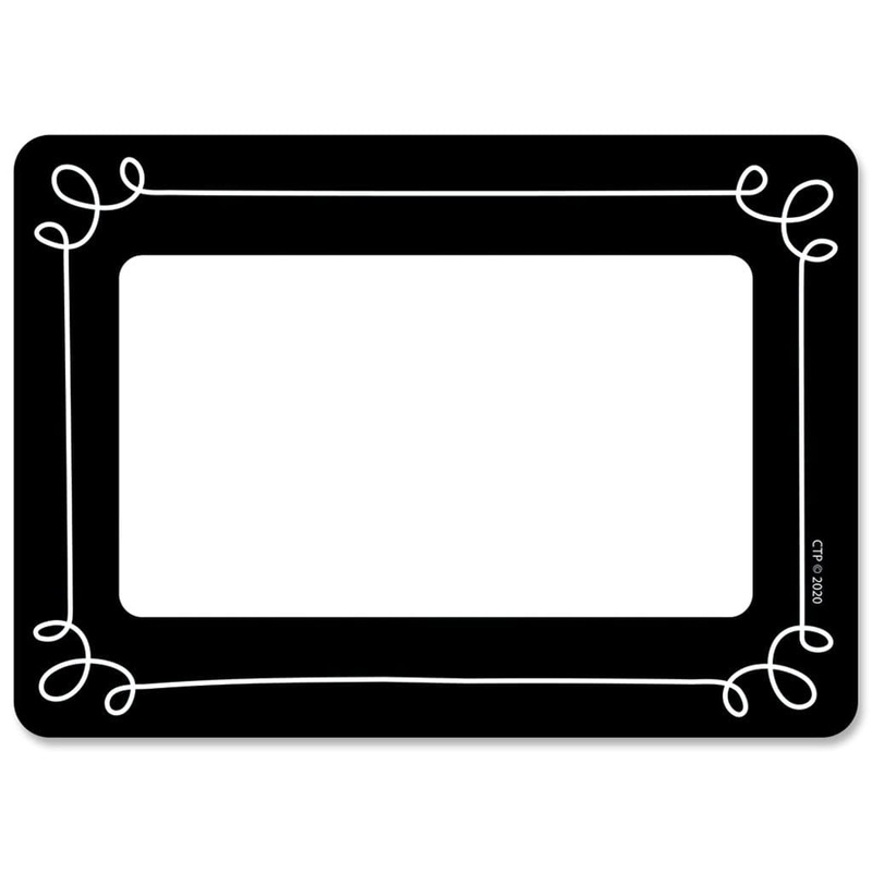 Loops on Black Name Tags/Labels