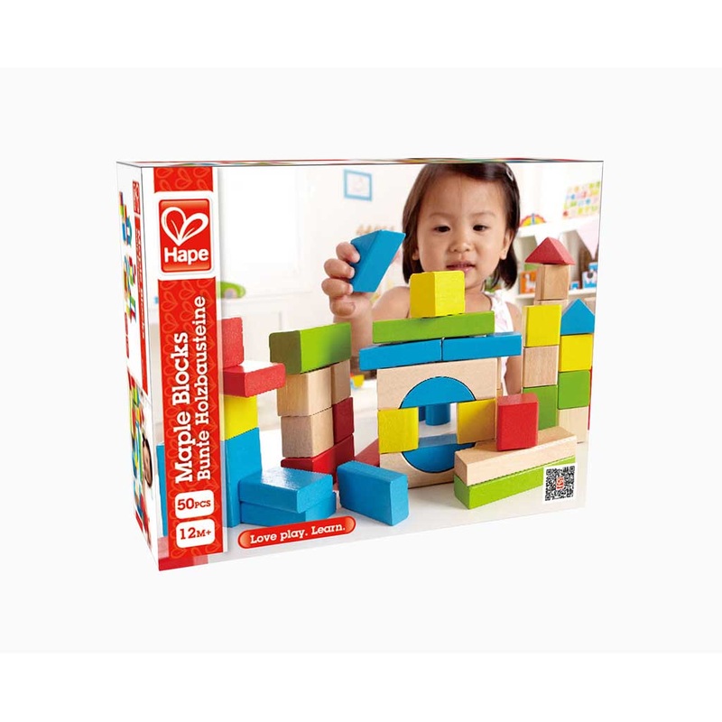 Maple Blocks by Hape – Colorful Wooden Blocks for Kids