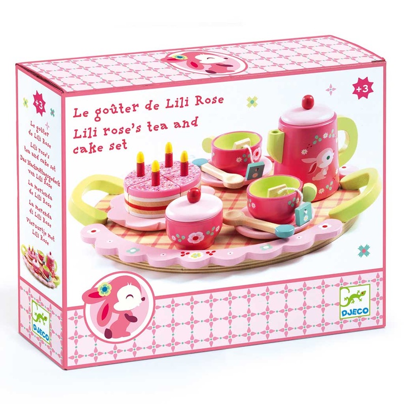 Lilli Rose Tea Party Wooden Tea Set