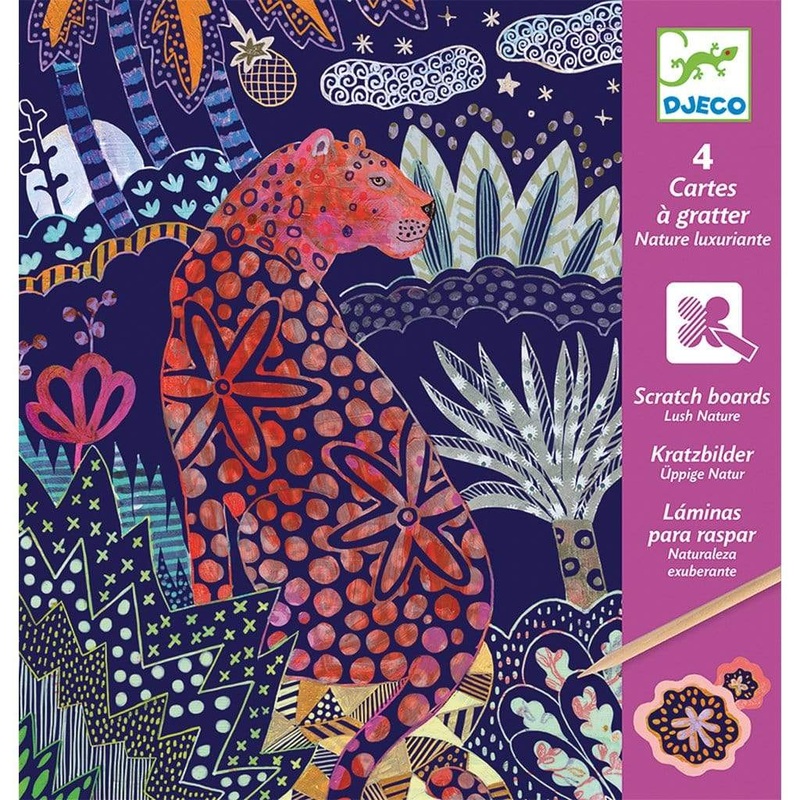 Lush Nature Scratch Art Cards