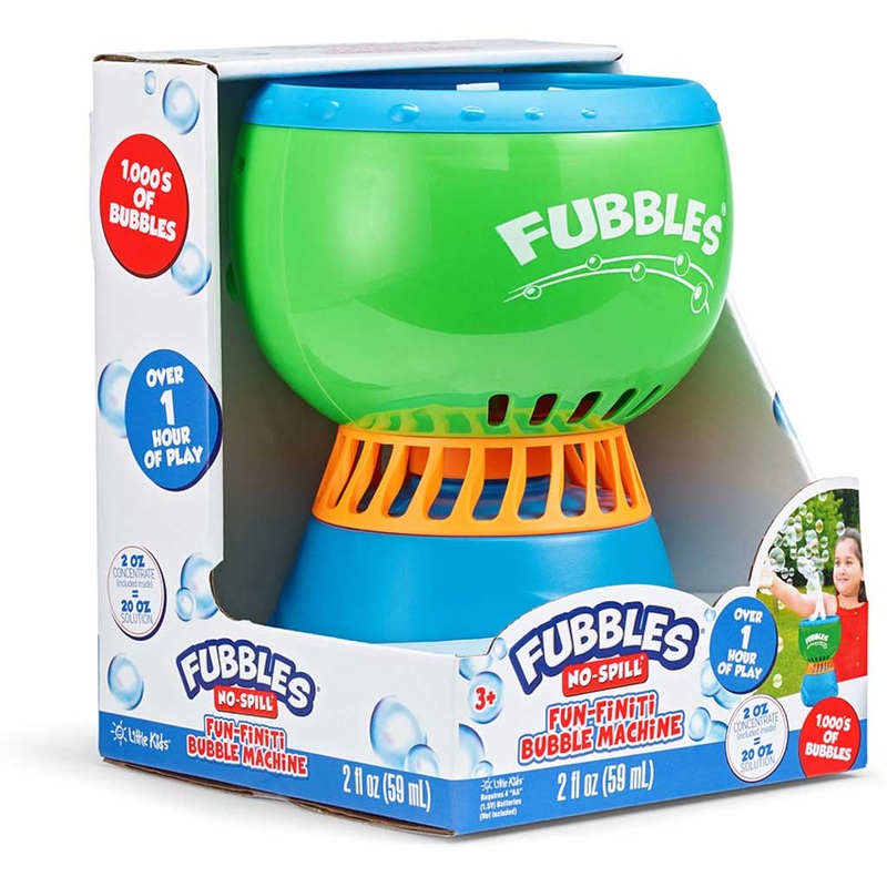 Little Kids Inc Fubbles No Spill Fun-Finiti Bubble Machine – Outdoor Toys