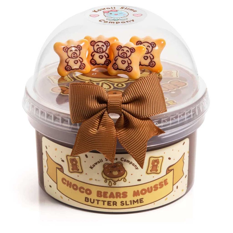 Kawaii Slime Choco Bears Mousse Butter Slime
