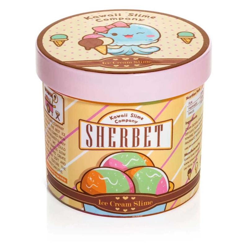 Kawaii Slime Sherbet Scented Ice Cream Pint Slime
