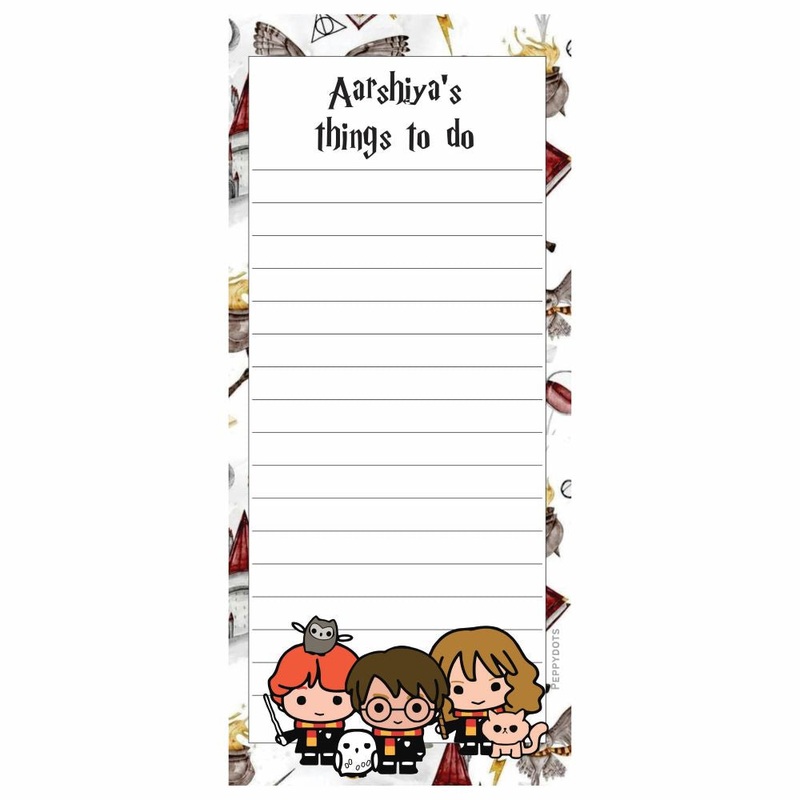 List pads – Harry Potter (PREPAID ONLY)