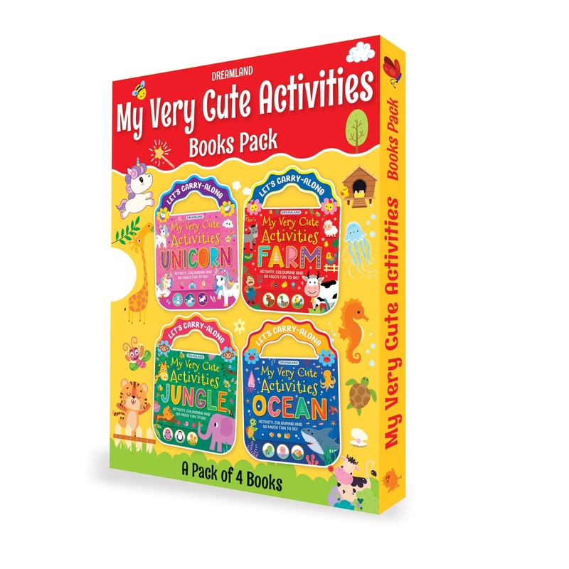 My Very Cute Activities & Colouring Books Pack for Kids Age 3-8 years  A Set of 4 Books