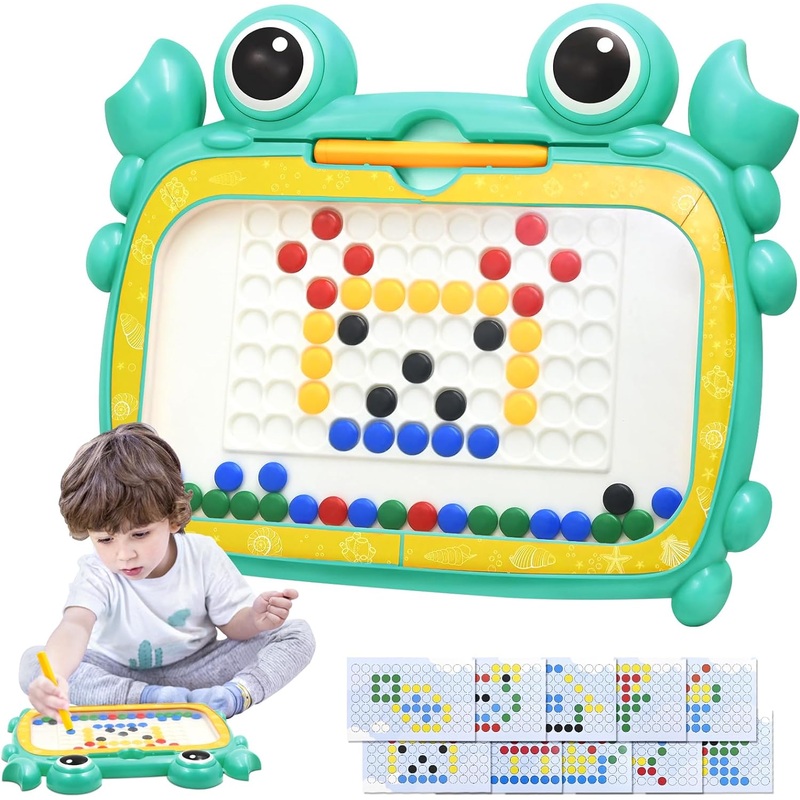 Magnetic Dot Board: Portable Animal Shapes for Creative Fun