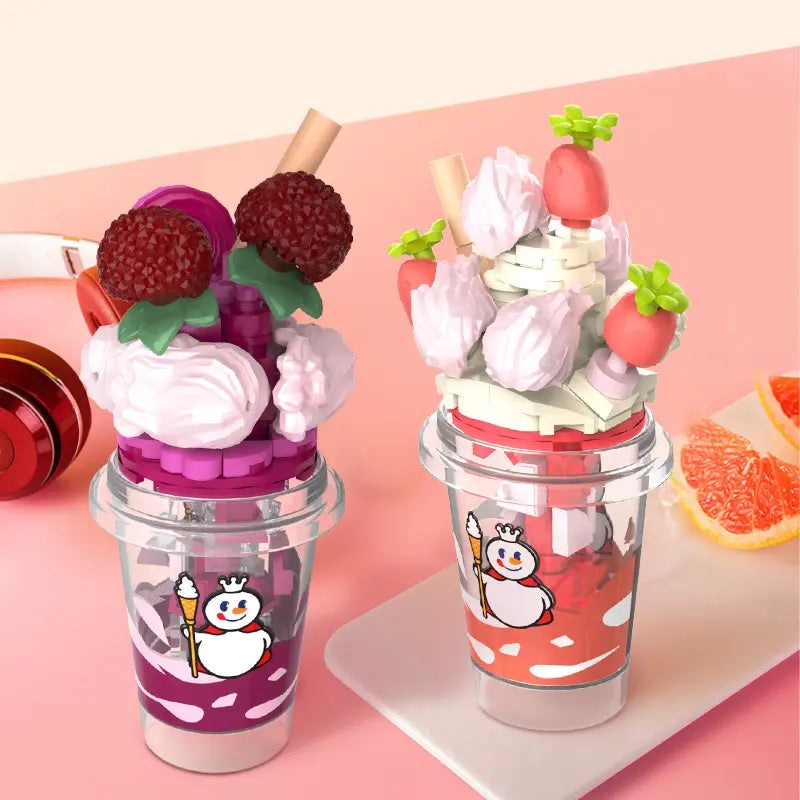 Mini Food Drink-Themed Building Blocks Set (1pc)