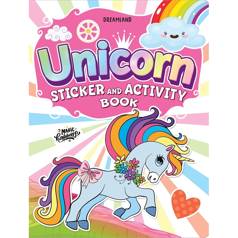 My Magical Unicorn Sticker and Activity Book for Children Age 3 – 8 Years – With Bright Stickers to Decorate