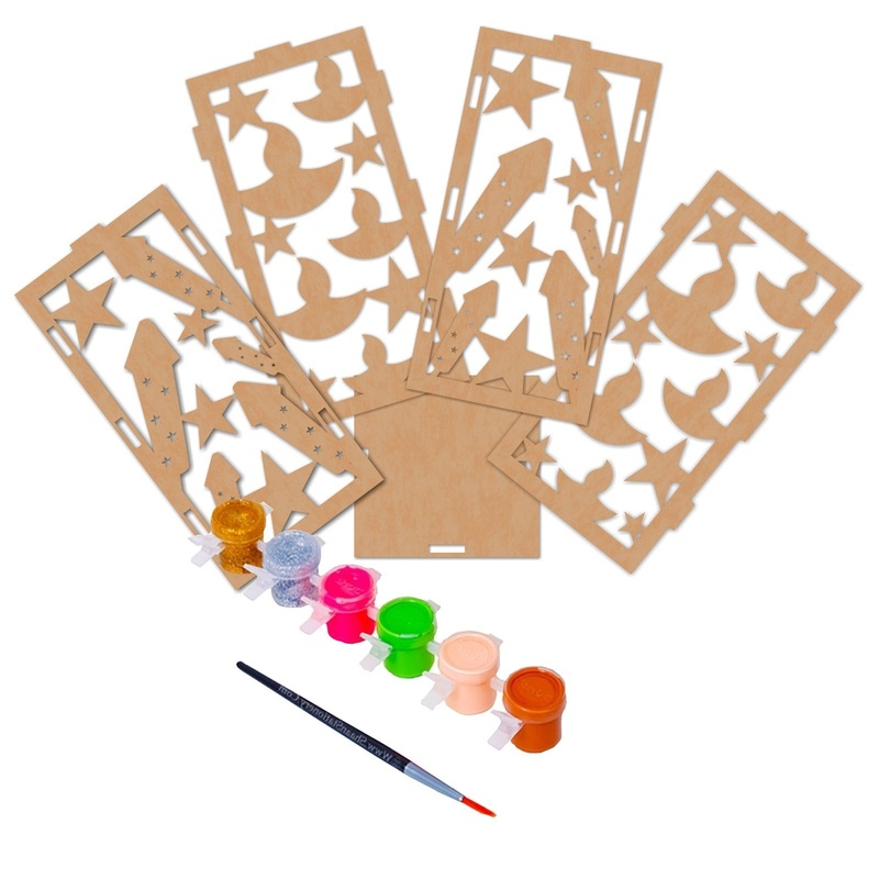 Kids’ DIY DIwali Wooden Lantern Making Kit