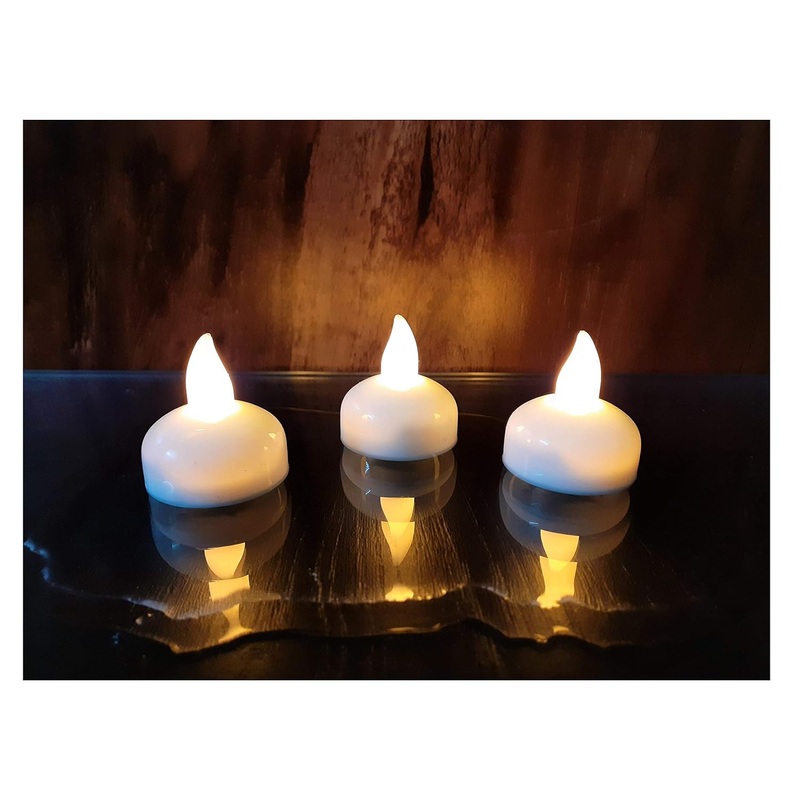 Light up Your Home with LED Water Diyas (Pack of 12)