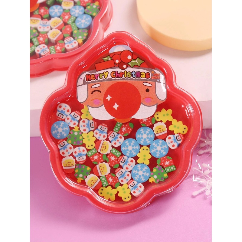 Mini Christmas Eraser Set (Random Design)