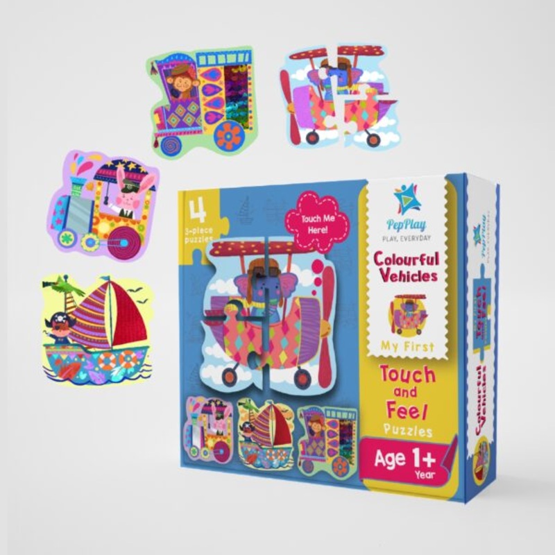 My First Touch & Feel Puzzles  Colourful Vehicles