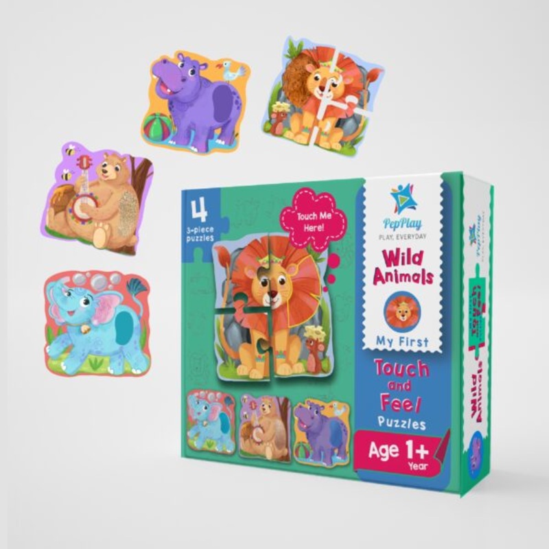My First Touch & Feel Puzzles  Wild Animals
