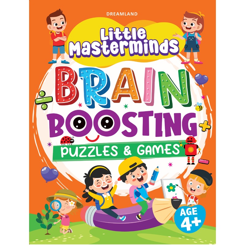 Little Masterminds: Brain Boosting Puzzles & Games Activity Book for Kids Age 4 and Up