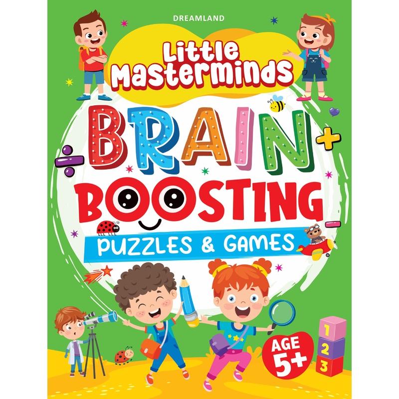 Little Masterminds: Brain Boosting Puzzles & Games Activity Book for Kids Age 5 and Up