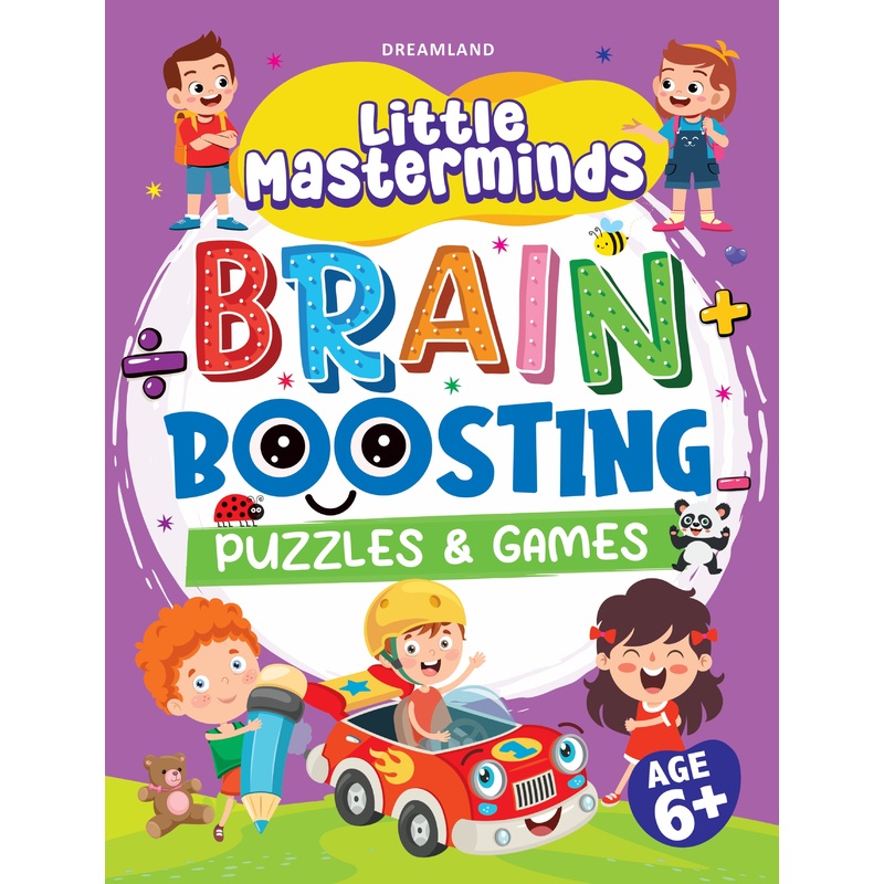 Little Masterminds: Brain Boosting Puzzles & Games Activity Book for Kids Age 6 and Up