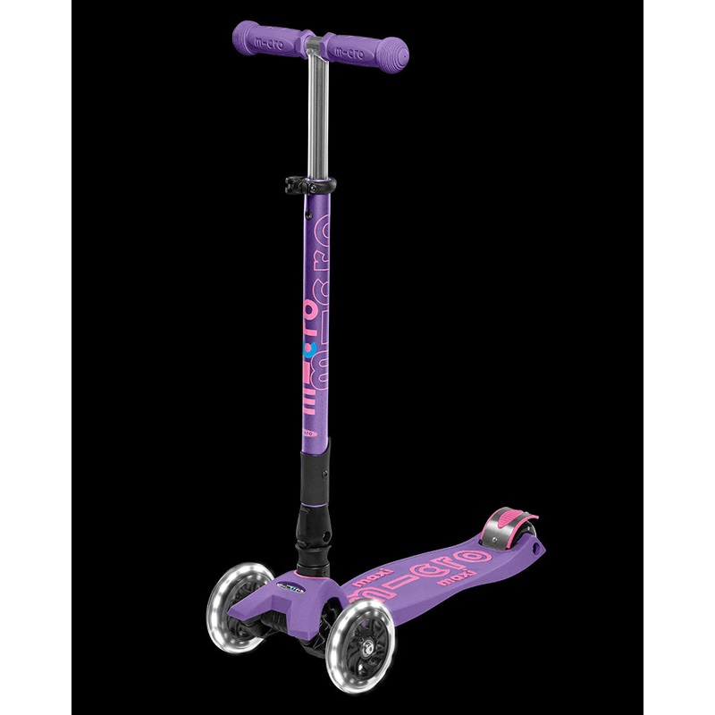 Micro Maxi Foldable LED Scooter – Purple