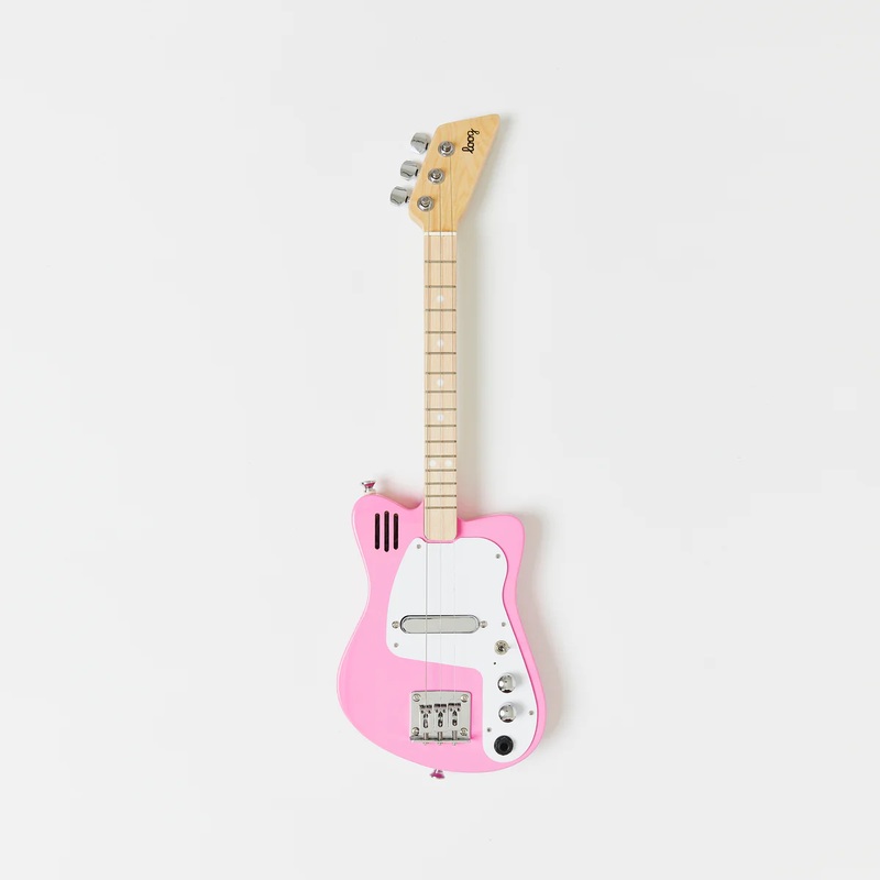 Loog Mini Electric Pink + Built-In Amp