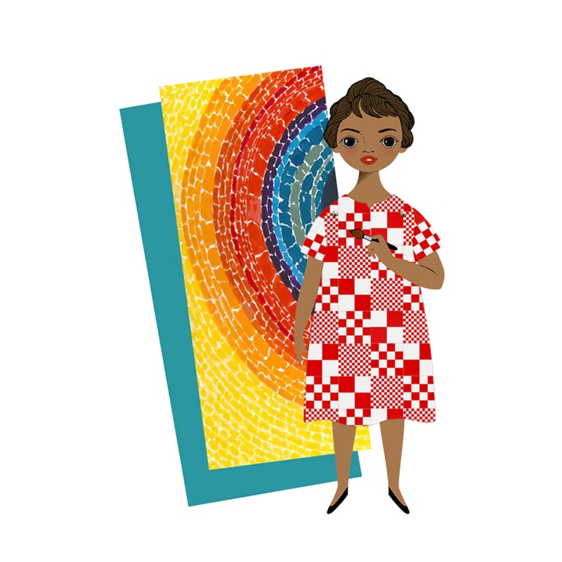 Mailable Paper Doll Card Alma Thomas