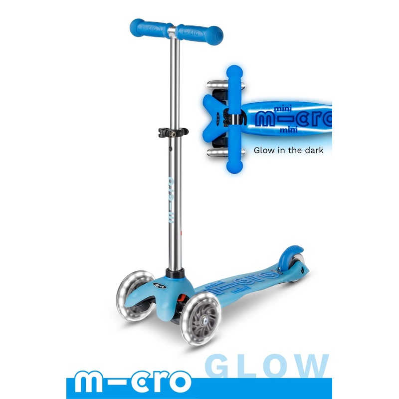 Micro Mini Glow Plus LED Scooter Arctic Blue