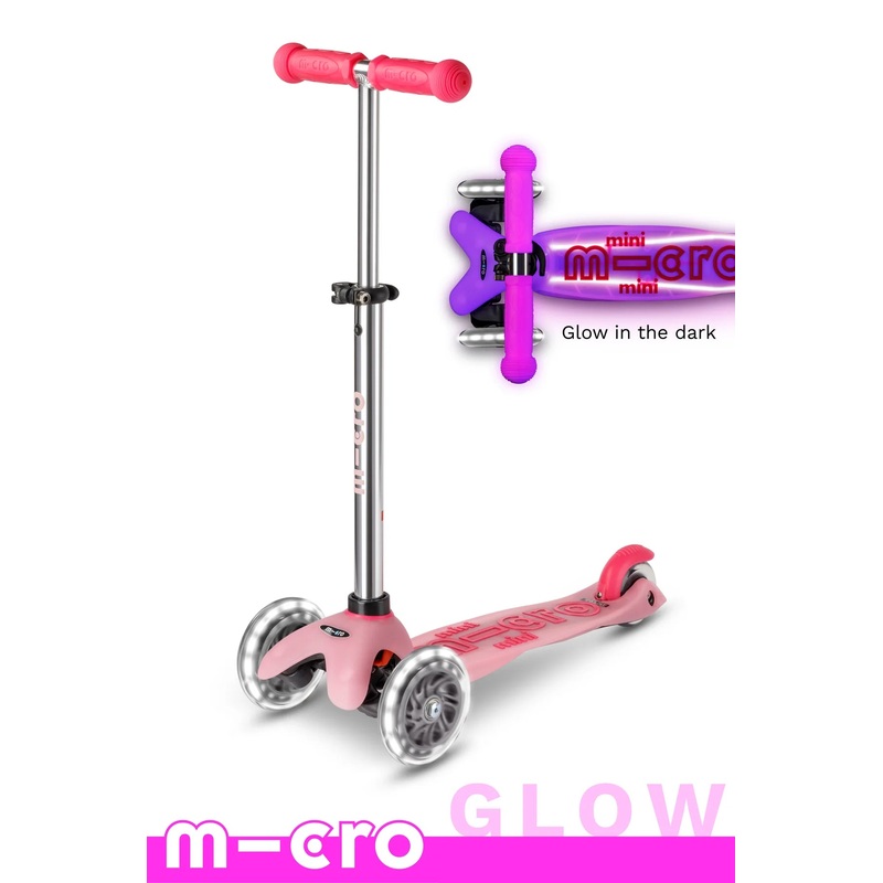 Micro Mini Glow Plus LED Scooter Frosty Pink