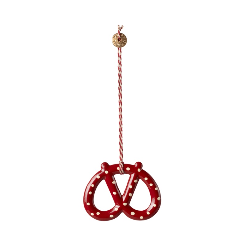 Metal Ornament, Pretzel – Dot