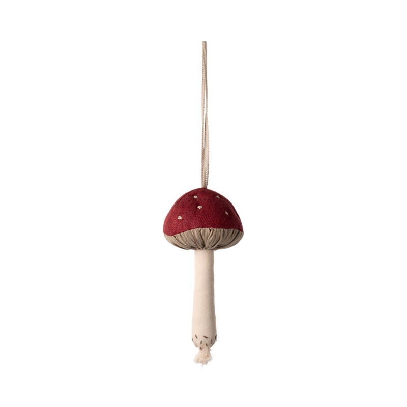 Mushroom Ornament – Red