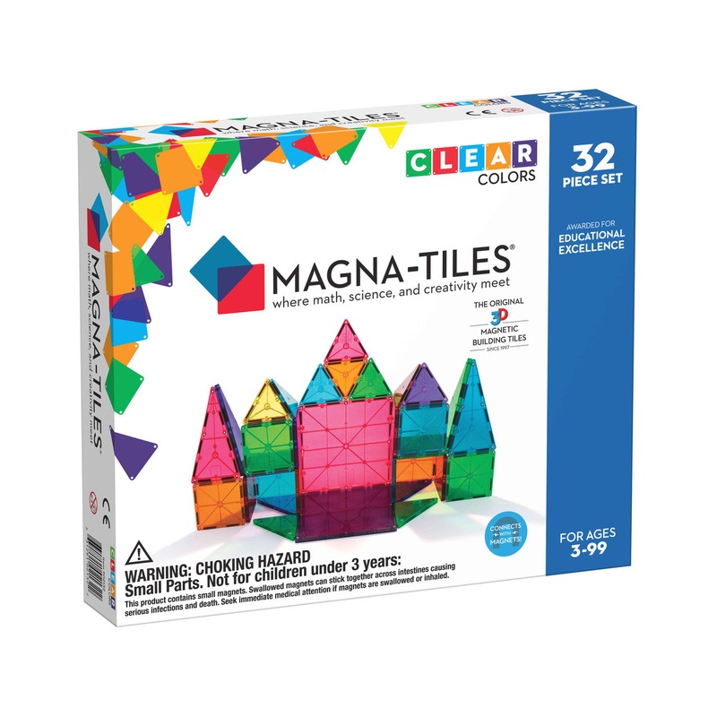 Magna-Tiles Clear Colors 32pcs