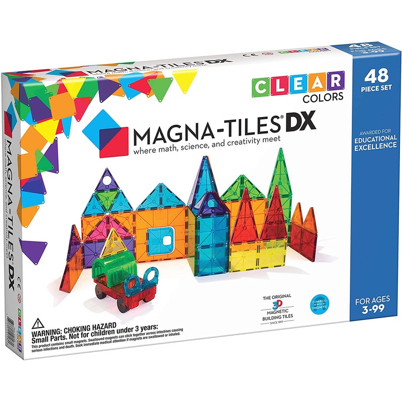 Magna-Tiles Clear Colors 48pc DX