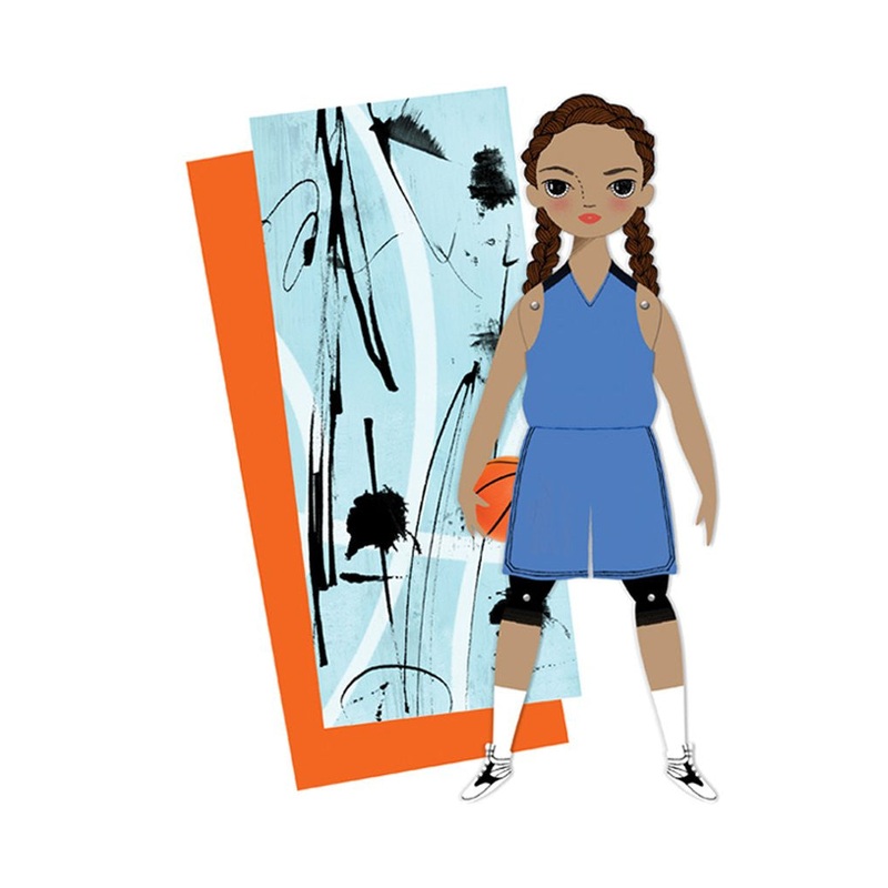 Mailable Paper Doll Card Brooklyn