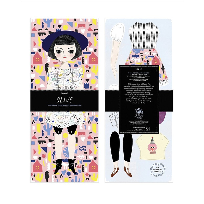 Mailable Paper Doll Kit Olive